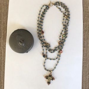 Virgins, Saints and Angels cross necklace